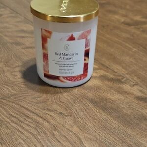 Threshold Gold-Lidded Red Mandarin & Guava Candle